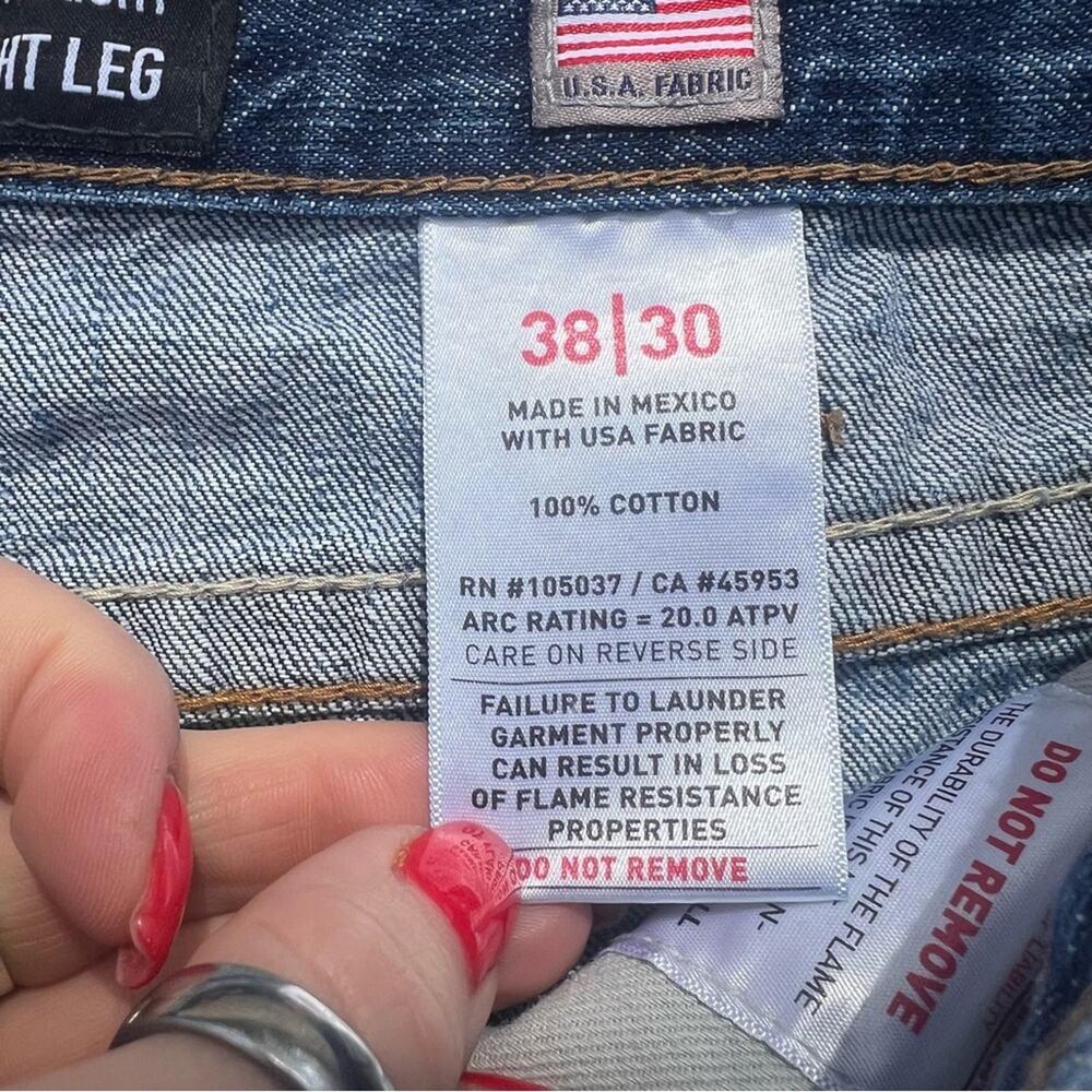 Ariat Fr M5 38x30 Basic Stackable Straight Jeans … - image 6